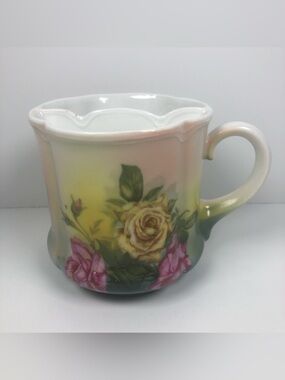 Vintage Royal Crownford Chrysantheme Mustache Cup England Floral Mug